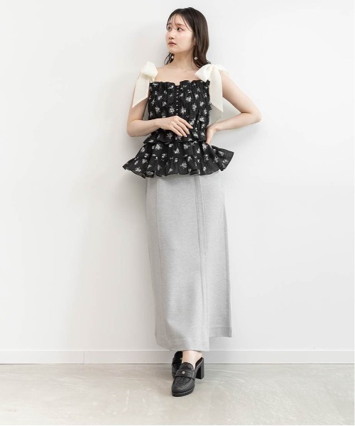 RANDA(ランダ)の「3WAYストラップセミタイトスカート(スカート・レディース・アイボリー/ブラウン/グレー・1/0)」の13枚目の写真