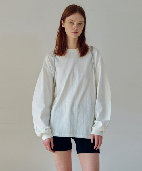 UNNOUT(アナウト)の「OVERSIZED VOLUME T-SHIRT MARSHMALLOW(Tシャツ/カットソー・レディース・その他・FREE)」の1枚目の写真