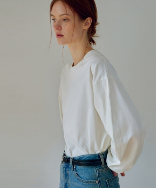 UNNOUT(アナウト)の「OVERSIZED VOLUME T-SHIRT MARSHMALLOW(Tシャツ/カットソー・レディース・その他・FREE)」の3枚目の写真