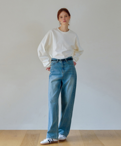 UNNOUT(アナウト)の「OVERSIZED VOLUME T-SHIRT MARSHMALLOW(Tシャツ/カットソー・レディース・その他・FREE)」の4枚目の写真