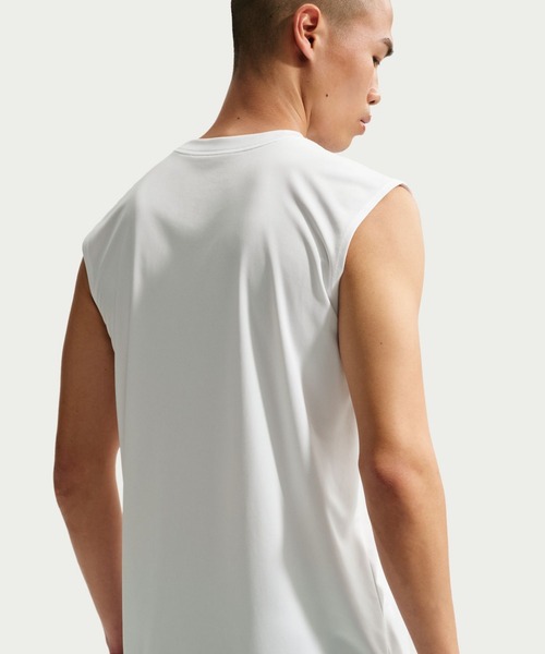 NIKE(ナイキ)の「ナイキ NIKE ナイキ DF STD SLVLS フレックス S/S Tシャツ(タンクトップ・メンズ・ブラック/ホワイト/バイオレット・S/M/L/LL/3L)」の7枚目の写真