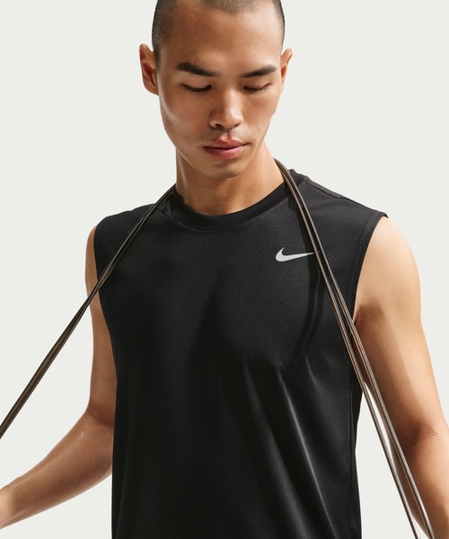 NIKE(ナイキ)の「ナイキ NIKE ナイキ DF STD SLVLS フレックス S/S Tシャツ(タンクトップ・メンズ・ブラック/ホワイト/バイオレット・S/M/L/LL/3L)」の8枚目の写真