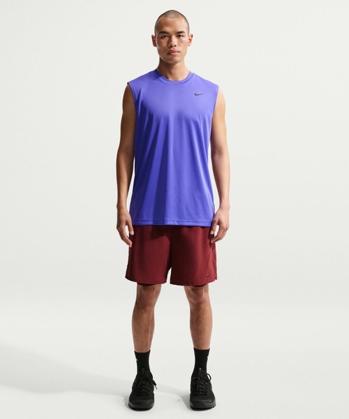 NIKE(ナイキ)の「ナイキ NIKE ナイキ DF STD SLVLS フレックス S/S Tシャツ(タンクトップ・メンズ・ブラック/ホワイト/バイオレット・S/M/L/LL/3L)」の12枚目の写真