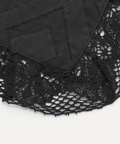 JOURNAL STANDARD（ジャーナルスタンダード）の「【2点セット】INDIA スクエアジャガードスカーフ&キンチャク（その他小物・レディース・ブラック・FREE）」の6枚目の写真