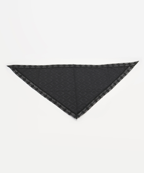 JOURNAL STANDARD（ジャーナルスタンダード）の「【2点セット】INDIA スクエアジャガードスカーフ&キンチャク（その他小物・レディース・ブラック・FREE）」の9枚目の写真