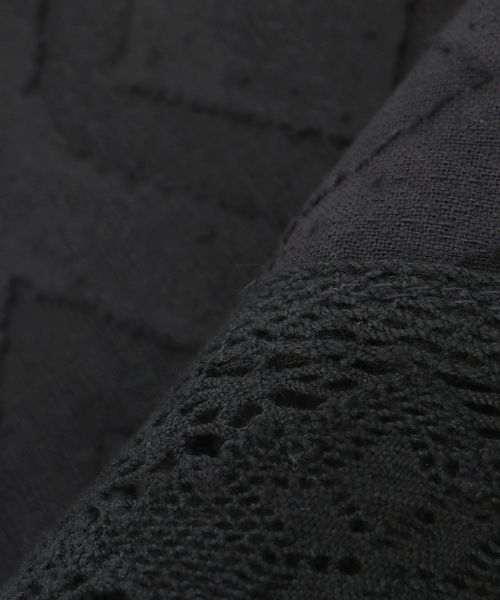 JOURNAL STANDARD（ジャーナルスタンダード）の「【2点セット】INDIA スクエアジャガードスカーフ&キンチャク（その他小物・レディース・ブラック・FREE）」の11枚目の写真