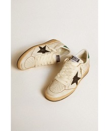 Ball Star レディース レザースター(ブラック)&レザーヒールタブ(グリーン)