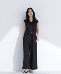 NATURAL BEAUTY BASIC（ナチュラルビューティーベーシック）の「開襟オールインワン（つなぎ/オールインワン）」