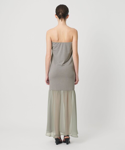 ATTISESSION（アティセッション）の「＜ATTISESSION＞ベアトップ ドレス（ワンピース・レディース・ブラック/グレー系・38/36）」の5枚目の写真