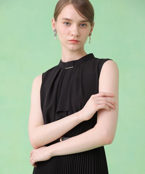 ANAYI（アナイ）の「シアードビープリーツノースリ ワンピース（ワンピース・レディース・ブラック/ライトブルー/アイボリー・36/38/34）」の14枚目の写真