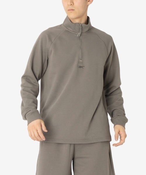 Reebok(リーボック)の「ハーフ ジップトップ / RBK.B FT OH HALF ZIP(その他トップス・メンズ・グレー/ブラック・SMALL/MEDIUM/X-LARGE/LARGE)」の2枚目の写真
