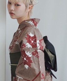 浴衣3点セット 綿麻 涼しげ上品糸菊（浴衣）｜utatane（ウタタネ）の