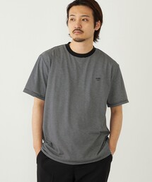 SHIPS Colors:〈速乾〉CAVE(R) ワンポイント ロゴ ボーダー Tシャツ◇