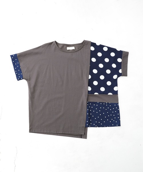 n'OrLABEL(ノアールレーベル)の「【接触冷感】ドット切替冷感カットソー(Tシャツ/カットソー・レディース・ブラック/チャコール・FREE)」の22枚目の写真