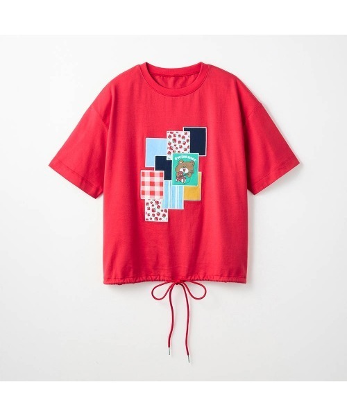 Belle Maison(ベルメゾン)の「SWIMMERコラボ ドロストレディース五分袖Tシャツ(Tシャツ/カットソー・レディース・レッド/ネイビー・M-L)」の10枚目の写真