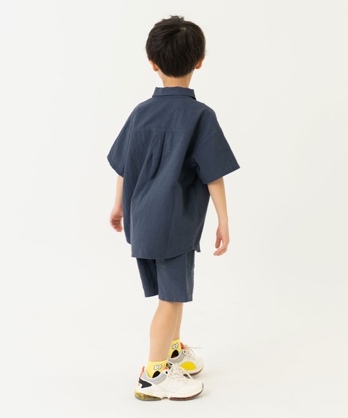 and D. petit main（アンドディープティマイン）の「ワイドシルエットセットアップ（セットアップ・キッズ・ピンク/グリーン/ネイビー/チャコール/キャメル・150cm/100cm/120cm/130cm/110cm/140cm）」の9枚目の写真