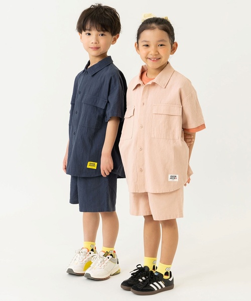 and D. petit main（アンドディープティマイン）の「ワイドシルエットセットアップ（セットアップ・キッズ・ピンク/グリーン/ネイビー/チャコール/キャメル・150cm/100cm/120cm/130cm/110cm/140cm）」の12枚目の写真