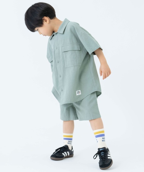 and D. petit main（アンドディープティマイン）の「ワイドシルエットセットアップ（セットアップ・キッズ・ピンク/グリーン/ネイビー/チャコール/キャメル・150cm/100cm/120cm/130cm/110cm/140cm）」の22枚目の写真