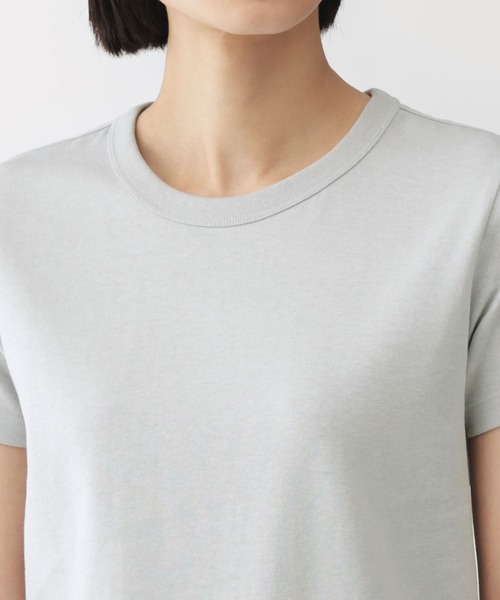MUJI Labo(ムジラボ)の「〔MUJI Labo〕婦人 リネン混半袖Tシャツ(Tシャツ/カットソー・レディース・ライトグレー/グリーン系/ブラック/オフホワイト・S/M/L/XL)」の15枚目の写真