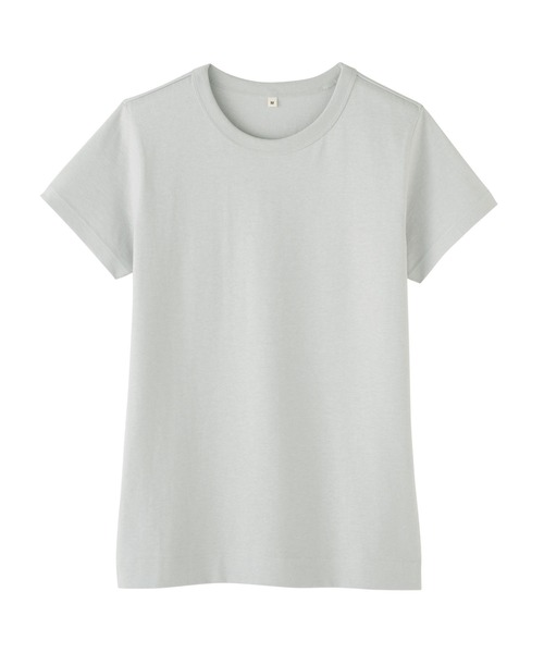 MUJI Labo(ムジラボ)の「〔MUJI Labo〕婦人 リネン混半袖Tシャツ(Tシャツ/カットソー・レディース・ライトグレー/グリーン系/ブラック/オフホワイト・S/M/L/XL)」の16枚目の写真