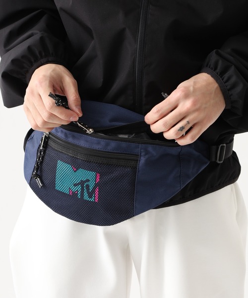 FUNALIVE(ファンアライブ)の「MTV エムティービー ウエストバッグ メッシュポケット(ボディバッグ/ウエストポーチ・メンズ・ネイビー/イエロー/ピンク・FREE)」の10枚目の写真