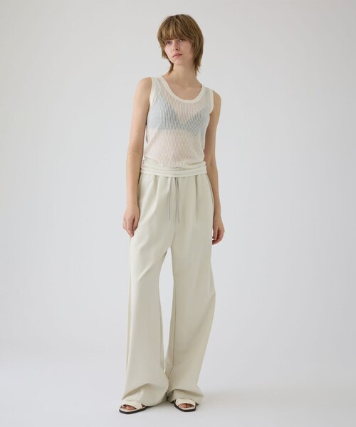 RIM.ARK(リムアーク)の「【RIM.ARK/リムアーク】Side tuck sporty PT/サイドタックスポーティーパンツ(その他パンツ・レディース・ライトベージュ/ブラック・36/38)」の21枚目の写真