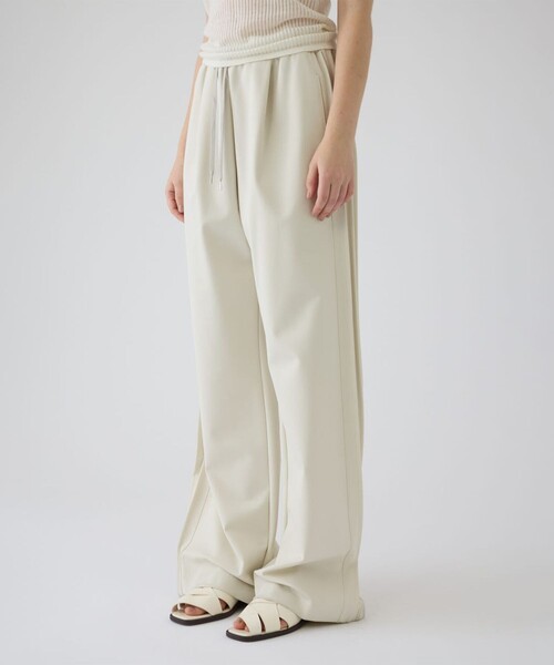 RIM.ARK(リムアーク)の「【RIM.ARK/リムアーク】Side tuck sporty PT/サイドタックスポーティーパンツ(その他パンツ・レディース・ライトベージュ/ブラック・36/38)」の17枚目の写真