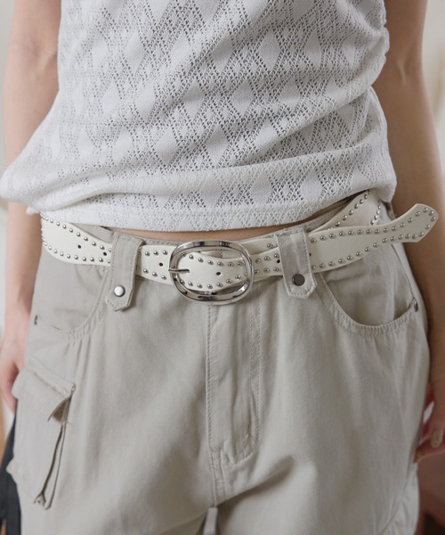 PUNTOVITA/プントヴィータ】CONCHO LEATHER BELT（ベルト）｜Puntovita