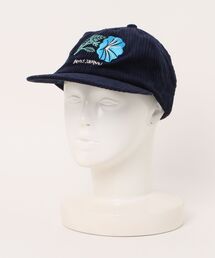 BANKS | CAP/ BANKS JOURNAL(バンクスジャーナル) フラワー刺繍 コーデュロイ キャップ 6パネル ロゴキャップ ベースボールキャップ(キャップ)