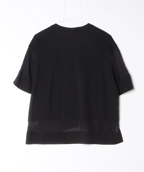 BRODIAEA(ブローディア)の「BRODIAEA ドロップショルダー切替カットソープルオーバー 半端袖(Tシャツ/カットソー・レディース・オフホワイト/グレイッシュベージュ/ブラック/ライトグリーン・40)」の15枚目の写真