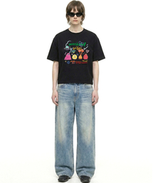 DTF ウィークエンドバイブ クールコットンクロップ半袖Tシャツ ブラック