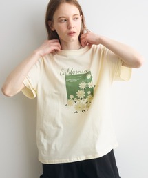 flower print T / フラワープリントT