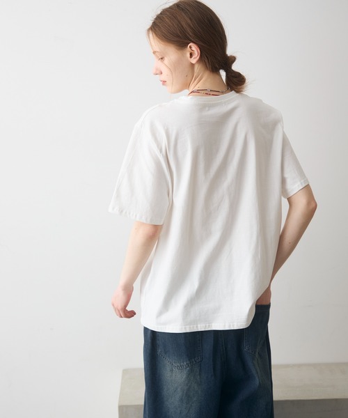 Crisp(クリスプ)の「flower print T / フラワープリントT(Tシャツ/カットソー・レディース・ホワイト/イエロー・FREE)」の7枚目の写真
