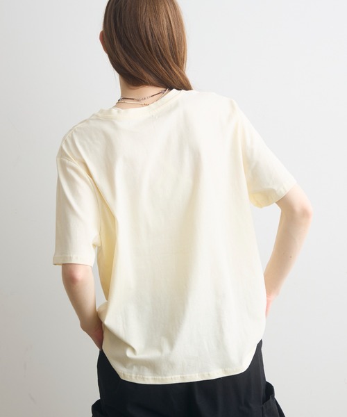Crisp(クリスプ)の「flower print T / フラワープリントT(Tシャツ/カットソー・レディース・ホワイト/イエロー・FREE)」の15枚目の写真