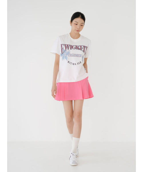 NITINA（ニティナ）の「グラフィックプリント半袖TシャツWH（Tシャツ/カットソー・レディース・ホワイト・F）」の4枚目の写真