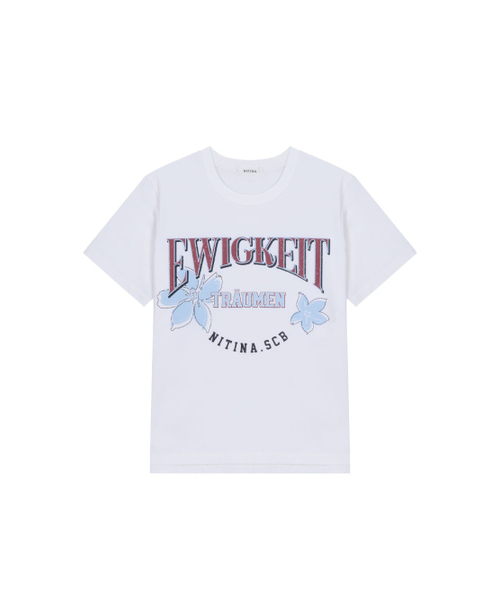 NITINA（ニティナ）の「グラフィックプリント半袖TシャツWH（Tシャツ/カットソー・レディース・ホワイト・F）」の7枚目の写真