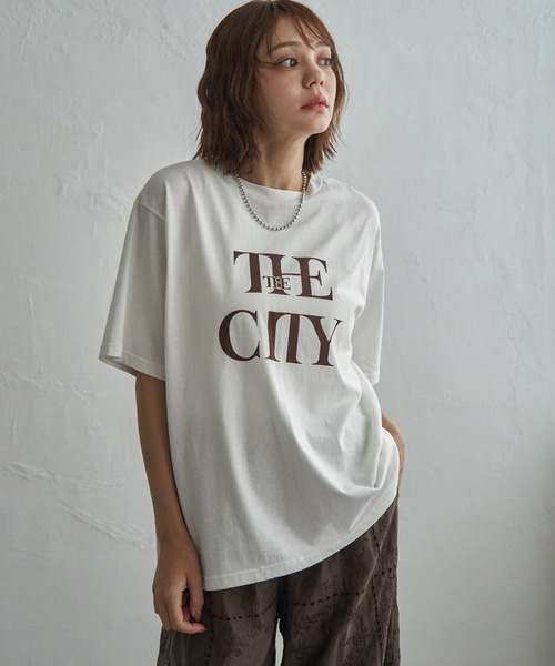 notch.(ノッチ)の「【吸水速乾/UVカット】The City プリントTシャツ(Tシャツ/カットソー・レディース・ブラック/オフホワイト/その他1/ブラウン・M)」の21枚目の写真