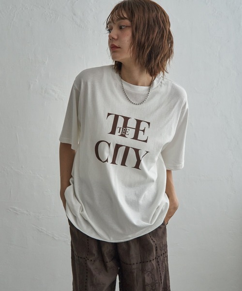 notch.(ノッチ)の「【吸水速乾/UVカット】The City プリントTシャツ(Tシャツ/カットソー・レディース・ブラック/オフホワイト/その他1/ブラウン・M)」の20枚目の写真