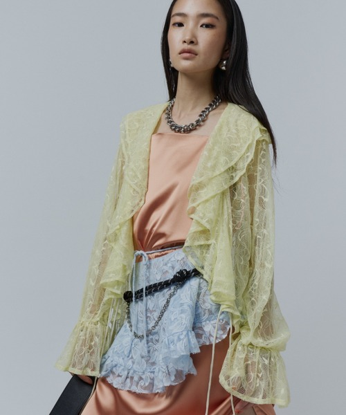yae(ヤエ)の「Lace frills blouse / レースフリルブラウス(シャツ/ブラウス・レディース・イエロー/レッド/ライトブルー・FREE)」の17枚目の写真