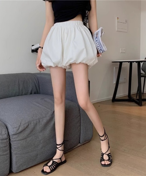 Ritzy(リッツィー)の「2 色展開 バルーンショートパンツ(スカート・レディース・ブラック/ホワイト・M/S/L)」の19枚目の写真