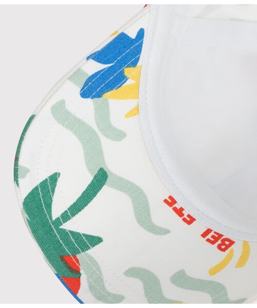 PETIT BATEAU(プチバトー)の「プリントキャップ(キャップ・キッズ・ホワイト系その他・4YEAR/8YEAR/12YEAR)」の3枚目の写真