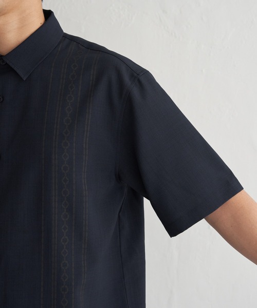 ikka(イッカ)の「【接触冷感】リネンライクエスニックプリントシャツ(シャツ/ブラウス・メンズ・カーキ/ベージュ/ネイビー・XL/L/M/S)」の19枚目の写真