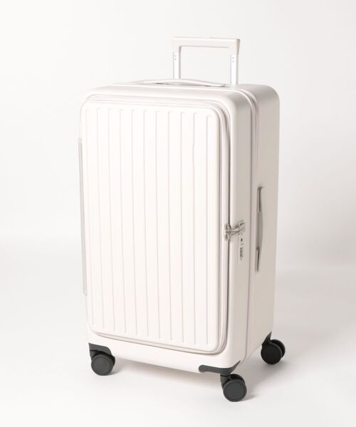relac(レーラック)の「スーツケース 多機能 キャリーケース キャリーバッグ Lサイズ 90L 軽量 USBポート付き(スーツケース/キャリーバッグ・レディース・ホワイト/ネイビー/ブラック/グレー・LARGE)」の1枚目の写真