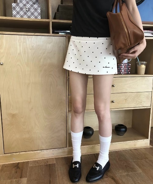 UP START(アップスタート)の「【LAMPOON】ドットマイクロミニスカパン(スカート・レディース・ホワイト・MEDIUM/SMALL/LARGE)」の17枚目の写真