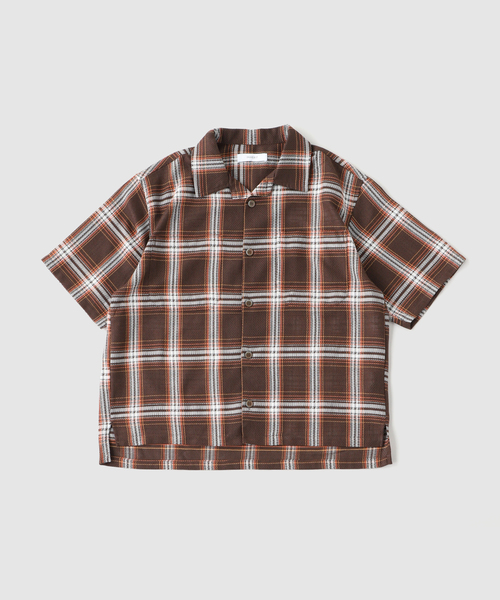 B.C STOCK（ベーセーストック）の「ビッグチェックメッシュシャツ（シャツ/ブラウス・メンズ・イエロー/ブルー系その他/ブラウン・FREE）」の19枚目の写真