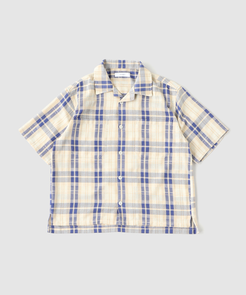 B.C STOCK（ベーセーストック）の「ビッグチェックメッシュシャツ（シャツ/ブラウス・メンズ・イエロー/ブルー系その他/ブラウン・FREE）」の18枚目の写真