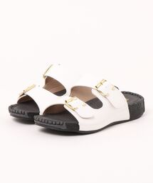 ＜SHOP select＞ もちもちクッション ダブルベルトサンダル