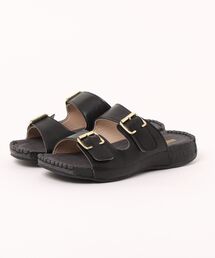 <SHOP select> もちもちクッション ダブルベルトサンダル