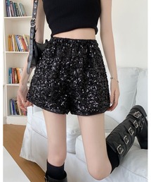 グリッタースパンコールショートパンツ