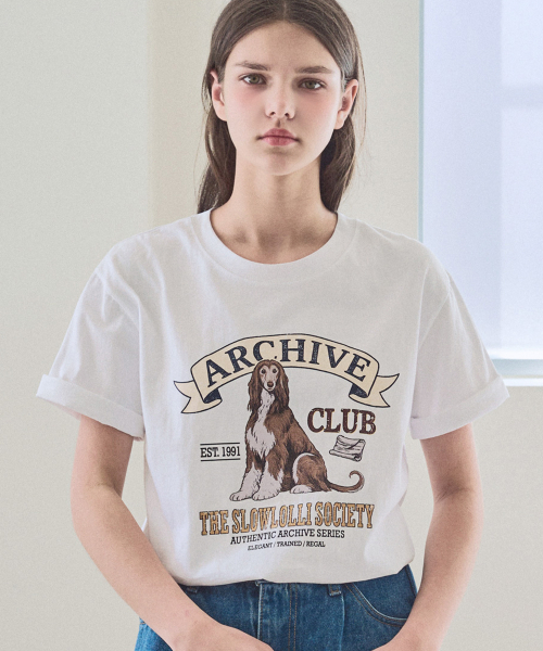 SLOWLOLLI(スローローリ)の「Archive dying t-shirt_3 Colors(Tシャツ/カットソー・レディース・チャコール/グレー/ホワイト・FREE)」の5枚目の写真